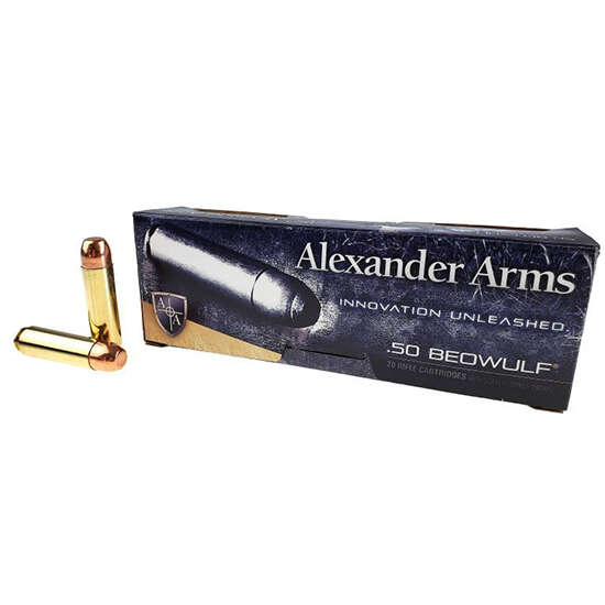 Ammunition Alexander Arms ZPAP M70 ALEX AMMO 50BEO 350GR PLATED ROUND SHOULDER • Model: ZPAP M70